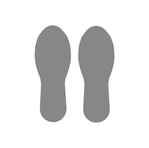 PODLAHOVÁ ZNAČKA "FOOT" šedá