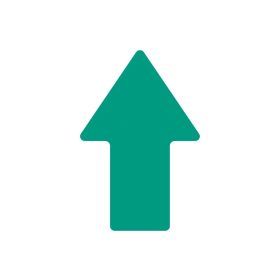 PODLAHOVÁ ZNAČKA STRAIGHT ARROW zelená