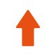 PODLAHOVÁ ZNAČKA STRAIGHT ARROW oranžová