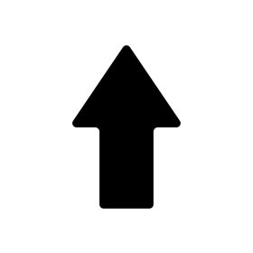 PODLAHOVÁ ZNAČKA STRAIGHT ARROW čierna