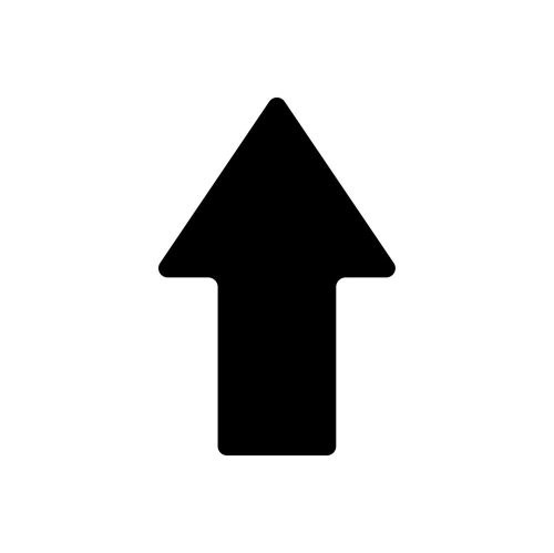 PODLAHOVÁ ZNAČKA STRAIGHT ARROW čierna