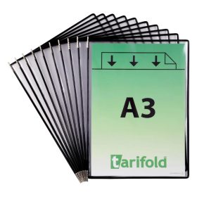   Zobrazovacia tabuľa A3, čierna, vertikálna, s otvorom na hornej strane