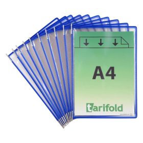   Zobrazovacia tabuľa A4, modrá, vertikálna, s otvorom na hornej strane