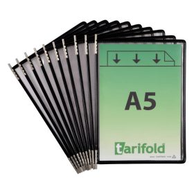   Zobrazovacia tabuľa A5, čierna, vertikálna, s otvorom na hornej strane