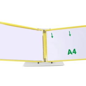   Zobrazovacia tabuľa A4, žltá, horizontálna, s otvorom na hornej strane