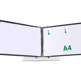   Zobrazovacia tabuľa A4, čierna, horizontálna, s otvorom na hornej strane