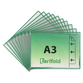   Zobrazovacia tabuľa A3, zelená, horizontálna, s otváranie na vonkajšej strane
