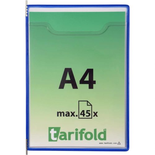 Fold Up Zobrazovacia tabuľa, A4, modrá, otvorené v hornej časti