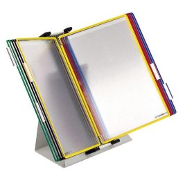   Stolový stojan A4, kovový, s 10 zobrazovacími tabuľami, zmiešaný