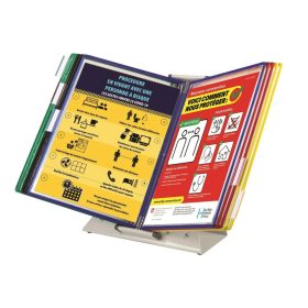   Sterifoldová antibakteriálna stolová súprava A4, kovová, s 10 zobrazovacími tabuľami, zmiešaná