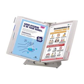   Sterifold antibakteriálna stolová súprava A4, kov + 10 zobrazovacích tabúľ, biela