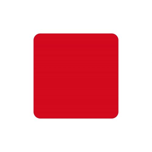 GEToolbox® Tvar Kvadrantu Flexibilné značenie podlahy 50 mm červená