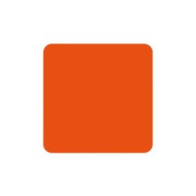   GEToolbox® Tvar Kvadrantu Flexibilné značenie podlahy 50 mm oranžová