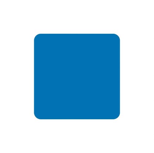 GEToolbox® Négyzet Alakú Flexibilis padlójelölés 50 mm SIGNAL KÉK RAL 5005