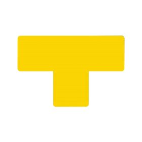   GEToolbox® Tvar T Flexibilné značenie podlahy 50 mm žltá
