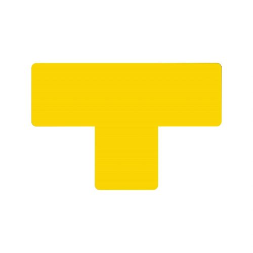 GEToolbox® Tvar T Flexibilné značenie podlahy 50 mm žltá