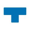 GEToolbox® Tvar T Flexibilné značenie podlahy 50 mm modrá