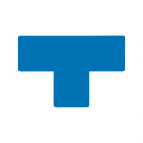 GEToolbox® Tvar T Flexibilné značenie podlahy 50 mm modrá