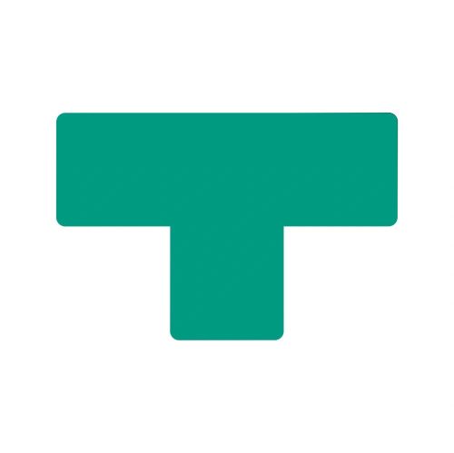 GEToolbox® Tvar T Flexibilné značenie podlahy 50 mm zelená