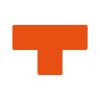 GEToolbox® Tvar T Flexibilné značenie podlahy 50 mm oranžová
