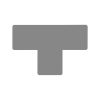 GEToolbox® Tvar T Flexibilné značenie podlahy 50 mm šedá