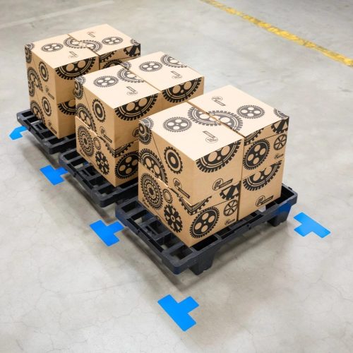 GEToolbox® Tvar T Flexibilné značenie podlahy 50 mm čierna