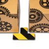 GEToolbox® Tvar T Flexibilné značenie podlahy 50 mm biela-žltá