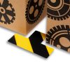GEToolbox® Tvar T Flexibilné značenie podlahy 50 mm biela-žltá