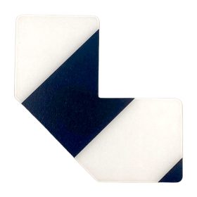   GEToolbox® Tvar L Flexibilné značenie podlahy 75 mm biela-čierna