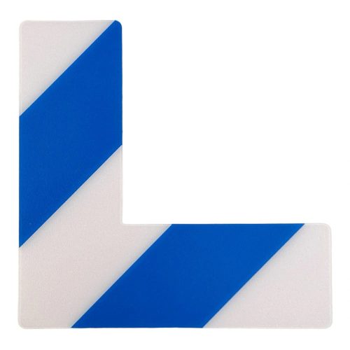 GEToolbox® Dlhý tvar L Flexibilné značenie podlahy 100 mm biela-modrá