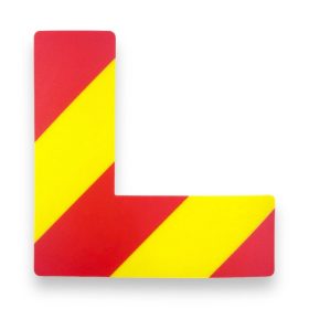   GEToolbox® Dlhý tvar L Flexibilné značenie podlahy 100 mm žltá-červená