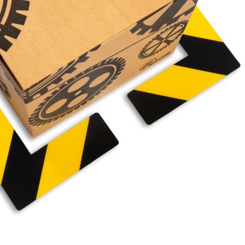 GEToolbox® Dlhý tvar L Flexibilné značenie podlahy 100 mm žltá-červená