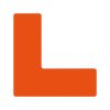 GEToolbox® Dlhý tvar L Masívne značenie podlahy 50 mm oranžová
