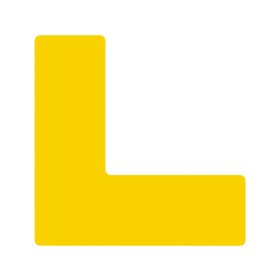   GEToolbox® Hosszú L Alakú Flexibilis padlójelölés 25 mm TRAFFIC SÁRGA RAL1023