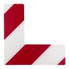 GEToolbox® Dlhý tvar L Masívne značenie podlahy 50 mm biela-červená