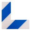 GEToolbox® Dlhý tvar L Masívne značenie podlahy 50 mm biela-modrá
