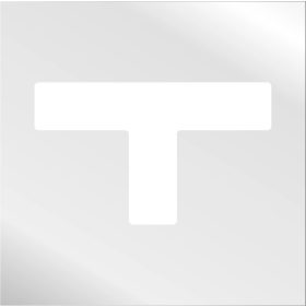   GEToolbox® Dlhý tvar T Flexibilné značenie podlahy 75 mm biela