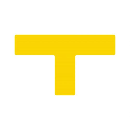 GEToolbox® Dlhý tvar T Masívne značenie podlahy 50mm žltá