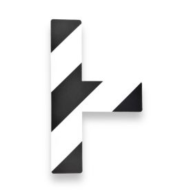   GEToolbox® Dlhý tvar T Flexibilné značenie podlahy 75 mm biela-čierna