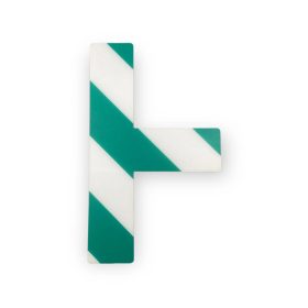   GEToolbox® Dlhý tvar T Flexibilné značenie podlahy 75 mm biela-zelená