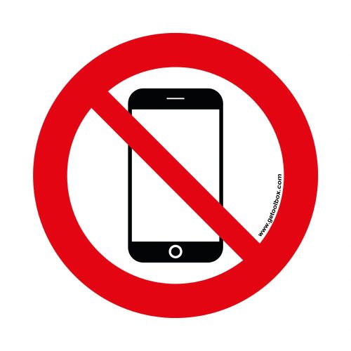 DO NOT USE MOBILEPHONE' PODLAHOVÁ ZNAČKA 300 mm