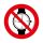 NO METALLIC ARTICLES OR WATCHES!' PODLAHOVÁ ZNAČKA 300 mm