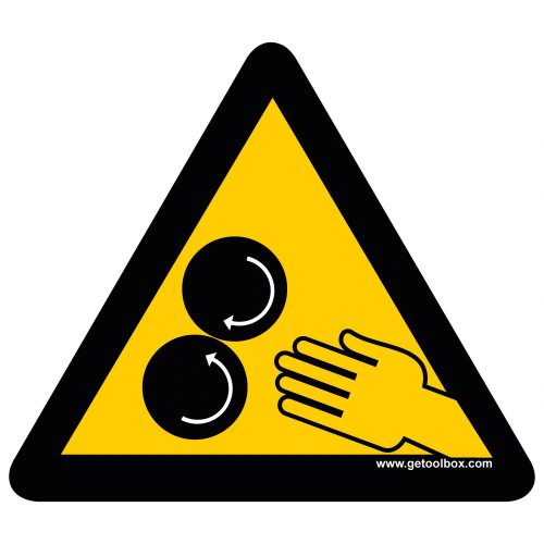 "WARNING! CONVERING PAIR OF CYLINDERS!" PODLAHOVÁ ZNAČKA 300 mm