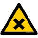 "WARNING!  HARMFUL OR IRRITANT SUBSTANCE" PODLAHOVÁ ZNAČKA 300 mm