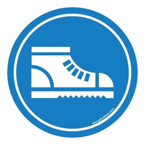 "SAFETY SHOES" PODLAHOVÁ ZNAČKA 500 mm