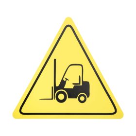   "WARNING! FORKLIFT TRUCKS" PODLAHOVÁ ZNAČKA 500 mm