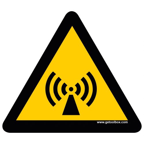 " WARNING OF NON-IONIZING RADIATION" PODLAHOVÁ ZNAČKA 500 mm