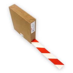 Odolná páska na označovanie podlahy 50 mm x 50 m ČERVENO-BIELA