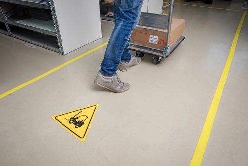 ArcticTac® páska na značenie podlahy 75 mm x 50 m ČERVENÁ