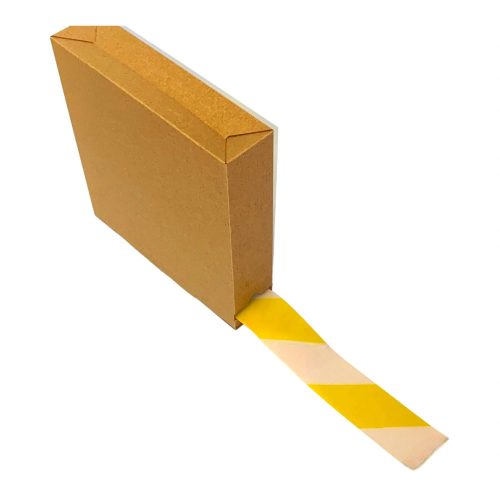 Odolná páska na označovanie podláh 50 mm x 50 m ŽLTO-BIELA